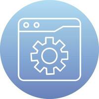 Web Settings Vector Icon