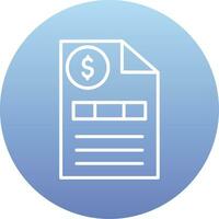 Invoice Vector Icon