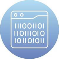 Binary Code Vector Icon