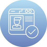 Verified Profile Vector Icon