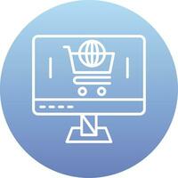 icono de vector de comercio electrónico