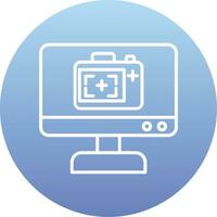 Monitor Screen Vector Icon
