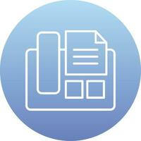 Fax Machine Vector Icon