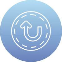 U Turn Vector Icon