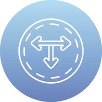 T Junction Vector Icon