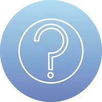 Question Mark Vector Icon