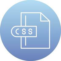 icono de vector de archivo css