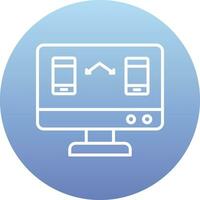 Data Transfer Vector Icon