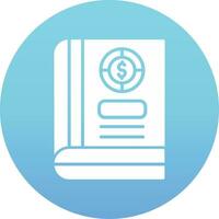 icono de vector de libro de contabilidad