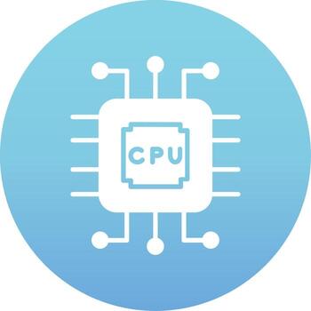 icono de vector de cpu