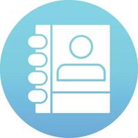 Contact Book Vector Icon