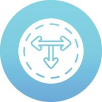 T Junction Vector Icon