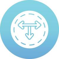 T Junction Vector Icon