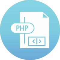 icono de vector de php