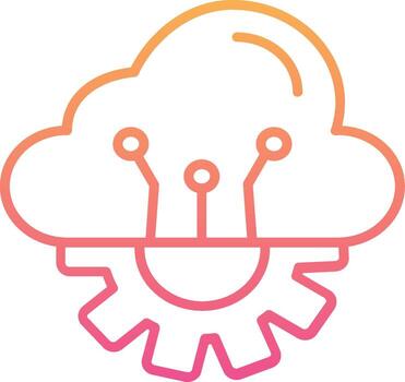 Cloud Computing Vector Icon