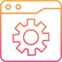 Web Settings Vector Icon