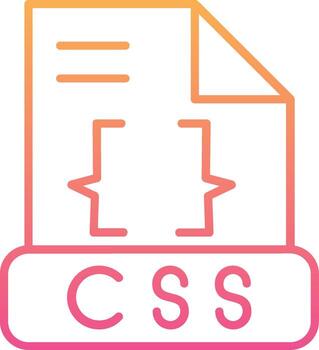 icono de vector de css
