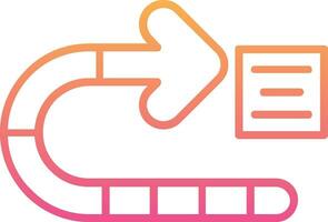 Right turn Vector Icon