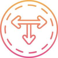 T Junction Vector Icon