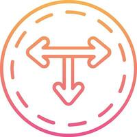 T Junction Vector Icon