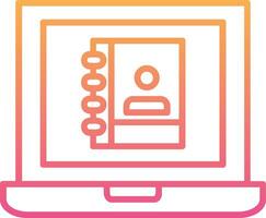 Laptop User Vector Icon