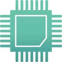 icono de vector de cpu