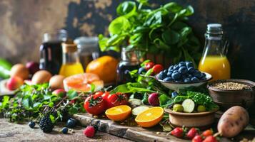 ai generado sano comida adelgazar dieta plan diario Listo menú antecedentes foto