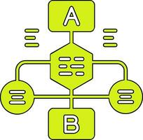 icono de vector de diagrama de flujo