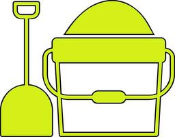 Sand bucket Vector Icon