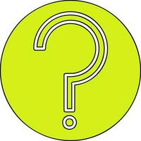 Question Mark Vector Icon