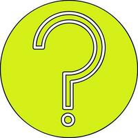 Question Mark Vector Icon