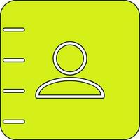 Contact book Vector Icon