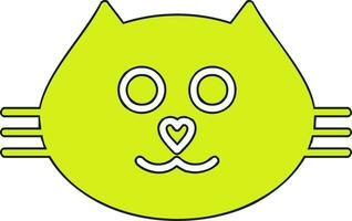 Cat face Vector Icon