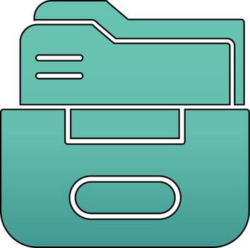 icono de vector de carpeta
