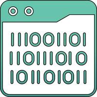 Binary Code Vector Icon