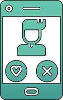 Dating App Vector Icon