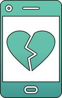 Heart Break Vector Icon