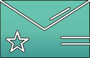icono de vector de sobre