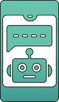 icono de vector de chatbot