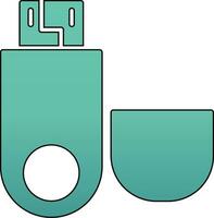 icono de vector de usb