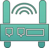 icono de vector de enrutador wifi