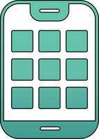 icono de vector de teclado de marcación