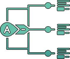 icono de vector de relación