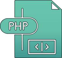 icono de vector de php