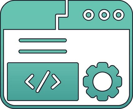 icono de vector de codificación
