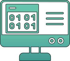 Binary Code Vector Icon