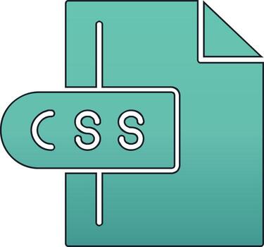 icono de vector de archivo css