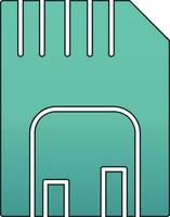 Memory card Vector Icon