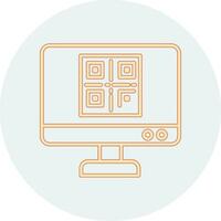 icono de vector de código qr