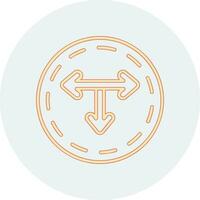 T Junction Vector Icon